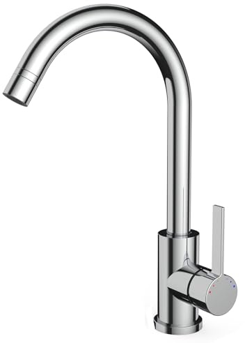 Niederdruck Armatur Küche Mit 3 Anschluessen Fuer Boiler, 2 Strahlarten, 360 ° Drehbare Wasserhahn Küche, Leicht Zu Zerlegen, Spültischarmatur Für Boiler, Untertischgeräte