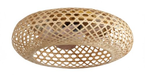Lumisky Ventilatore da soffitto E27 SOLVIA D48CM Rattan