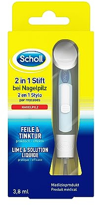 Scholl 2-in-1 Pen for Nail Fungus – Newly Developed System for Treating Nail Fungus and Fungal Infections – Works Directly on the Qule