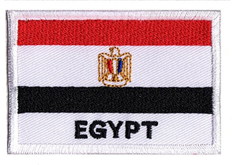 Patche Écusson Egypte Drapeau Egyptien Patch Brodé A Coudre