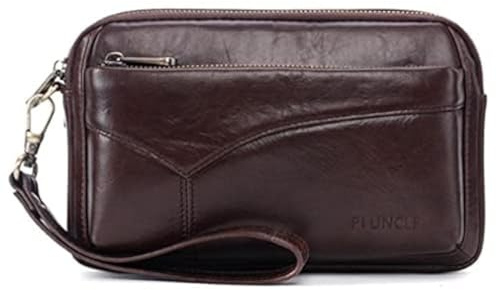 Borsa in pelle Frizione Purna per uomo per uomo Organizzatore Business Organizzatore Cintiera Cintiera Canda moneta Casa di denaro Portafoglio Porta del telefono cellulare Daypack