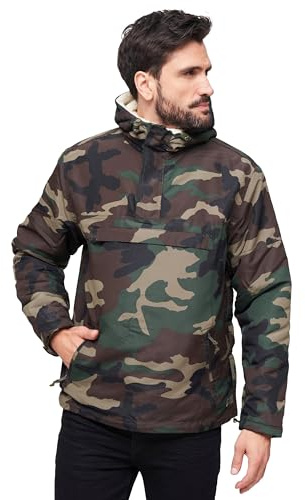 Brandit Sherpa Windbreaker, Color: woodland, Size: XL