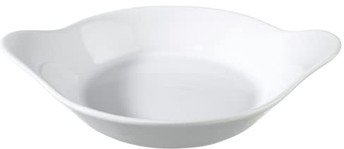 METRO Professional Cuencos para crema brulée, cerámica, Ø 14.5 cm, redondo, blanco
