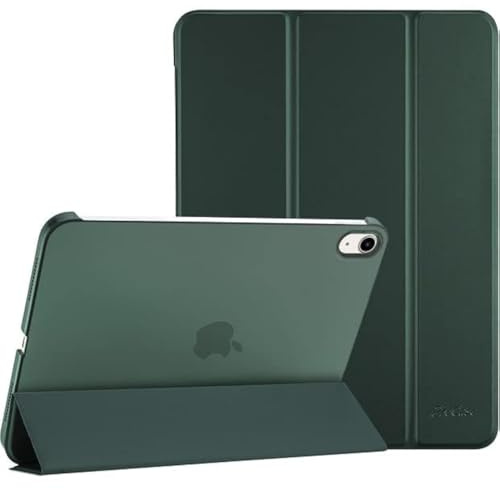 ProCase Hülle für iPad A16 11 Generation 2025 11/ iPad 10. Generation 2022 10,9'' Case Leicht Dünn Hart Schutzhülle Smart Cover Hülle Auto Wake/Sleep -Dunkelgrün