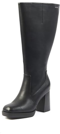 GABYLOU – Modèle MELISSA – Bottes Hautes Femme Pieds Larges Mollets 2XL – Double Semelle Amovible, Talon 9,5 cm + Plateforme 2 cm – Fermeture Zip