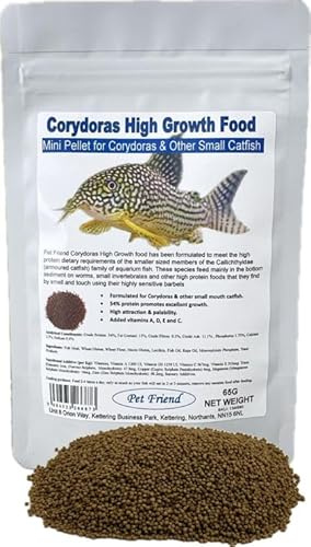 Pet Friend Corydoras Catfish High Growth Food Mini Sinking Tropical Fish Food Pellet 65g