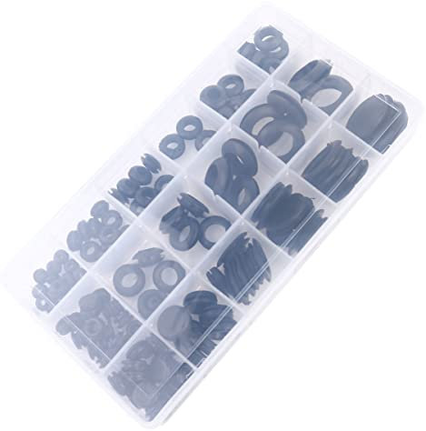 GLEAVI Ersatzdichtungssatz 125-teilig Schwarze Gummidichtung Für Wasserhähne Mit -beständig