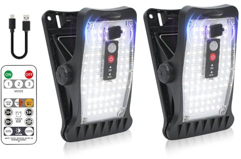 VOPHICHO 2 lampade solari per esterni, con sensore di movimento, 70 LED e 3 temperature di colore, USB e telecomando, impermeabile, per recinzioni da giardino