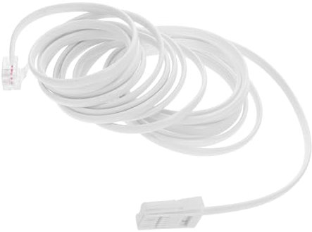 NUOBESTY 3m Cavo Telefonico Lungo Metri Per Collegamento Telefonico Domestico Cavo Di Connessione Fissa Per Telefono Fisso Modem e Fax Prolunga Telefonica Senza Strumenti