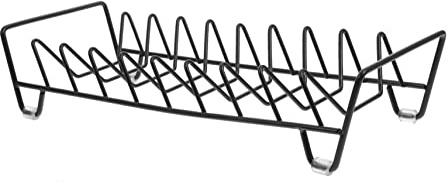 DINHEAROM Estante Organizador de Platos Multifunción Negro, Acero de Alto Carbono, Escurridor Delicado para Cocina, Almacenamiento Práctico para Uso Doméstico, Soporte Compacto para Vajilla