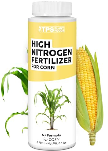 High Nitrogen Fertilizer for Corn, Supports Vigorous Corn Growth and High Yields, TPS Plant Foods, 8oz (250ml)