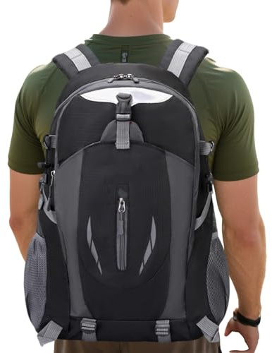 Genérico Mochila de Senderismo para Hombres | Mochila Trekking Exterior 40L Equipaje - Equipo Impermeable Reflectante para Montañismo Senderismo Escalada Ciclismo
