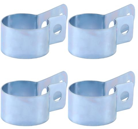 Gutol 4 Abrazaderas De Fijación Para Tubo De Escape De Calefactor De Estacionamiento, De 24 Mm a 28 Mm, De Metal Para Calefactores De Coche, Camión, Furgoneta Y Autocaravana.