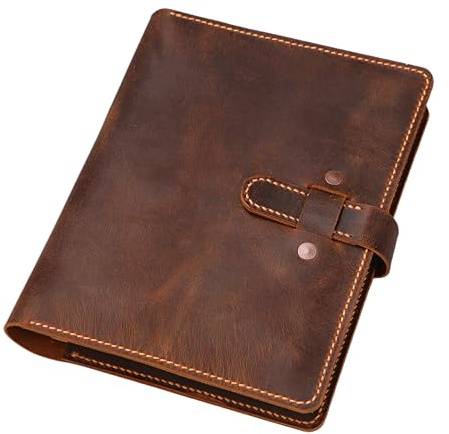 Leder Skizzenbuch Hülle A5, Zeichenmappe mit Stifthalter, personalisierbar | Leder Skizzenbuch Hülle A5, Zeichenmappe mit Stifthalter; Handgemacht, Vintage Leder, Riemenverschluss, Gravur möglich