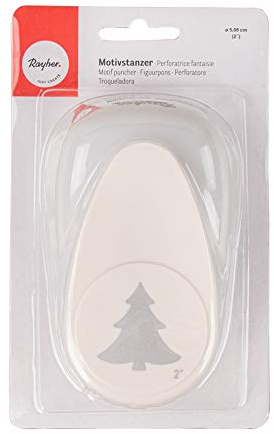 Rayher motivstansare solfjäder diameter 1,6 cm, 5/8 tum, lämplig för papper/kartong upp till 200 g/m²