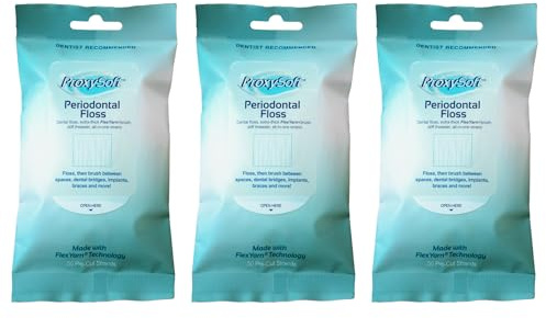 3er Pack Thornton Proxysoft Periodontal Floss Zahnseide 50 Stück (3x 50 Stück)