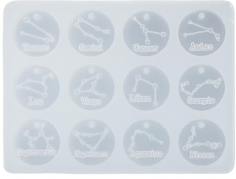 Silikon Gießformen Für Schmuckherstellung Sternzeichen Kreisform Wiederverwendbar Und Langlebig Für Diy Schmuckprojekte Epoxidharz Und Bastelarbeiten