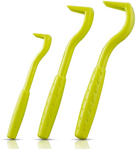 NatureAqua Zeckenzange, Zeckenhaken Zeckenentferner für Hund, Katze, Pferd & Menschen | 3er Set Zeckenhebe l Verschiedene Haken für alle Zecken-Größen | Schonende Zeckenentfernung in Sekunden | Grün