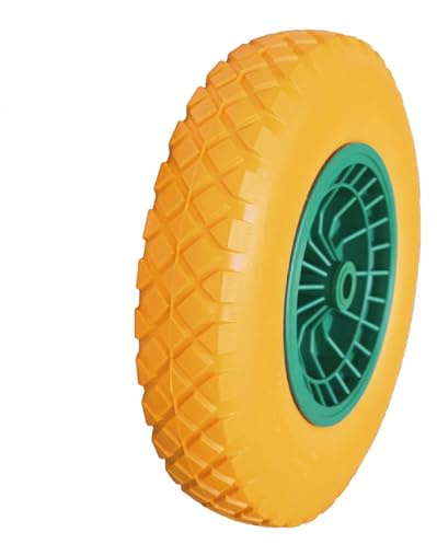 Linxor - Roue increvable pour brouette 38.5 x 9 cm - Axe 20 mm