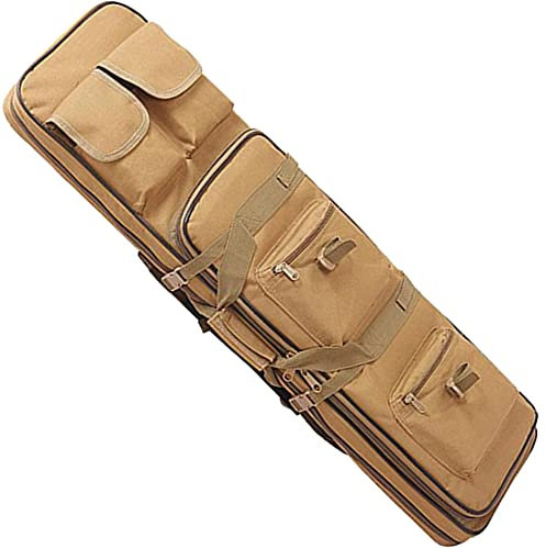 ZWJABYY Gewehrfutteral,Taktische Gewehrtasche,Oxford Stoff Soft Air Rifle Gun Carry Case Tragbare JagdausrüStung Taktische Jagen Waffen Koffer,100cm-Beige