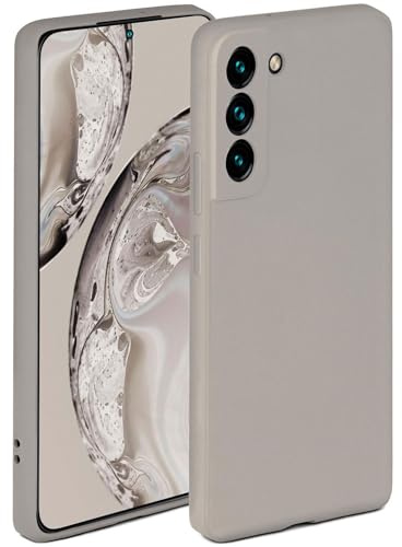 ONEFLOW Soft Case für Samsung Galaxy S22 Hülle aus Silikon mit Kameraschutz, Silikonhülle mit erhöhtem Schutz fürs Display, Backcover Schutzhülle, weiche Handyhülle, Taupe