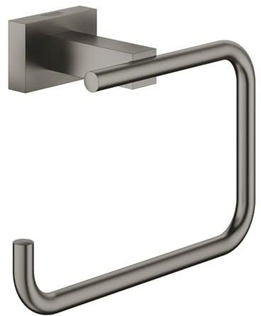 Grohe Essentials Cube Toilettenpapierhalter Hard Graphite Gebürstet