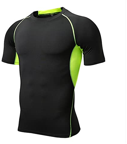 Sportig T-shirt, T-shirt Herr Kortärmad Torkning Snabbt Fotbollskläder Löpning T-shirt Gym Andas och bekväma Sportkläder Herr T-shirt