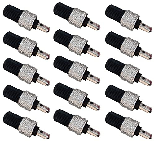 Bike Valve Core Set,15PCS Universal Bicycle Dunlop Valve Adapter,Replacement Bike Tyre Valve Sets for Most Bikes Tire