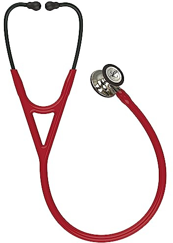 3M Littmann Cardiology IV Stethoskop mit Gratis Gravur und Penlight (Burgund/Champagne Edition)
