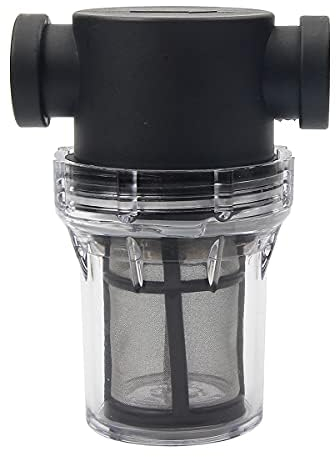 Suerhatcon Filtro per pompa dell'acqua da 1/2 con 100 maglie in acciaio inox, filtro a rete in linea per l'irrigazione del giardino..