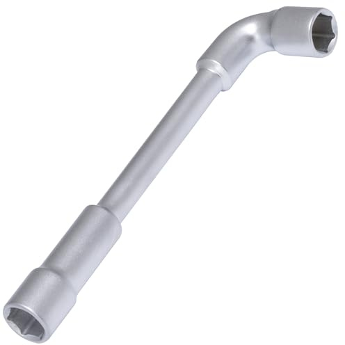 AERZETIX C68529 Clé à pipe débouchée 13 mm à 6 pans | 168x40x18 mm, Accessoire auto serrage assemblage desserrage, Couleur argent