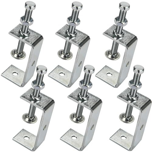 Set di morsetti a vite C - 6 morsetti regolabili, pinza di fissaggio in acciaio inox per saldatura, carpenteria, edifici, lavori in legno