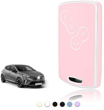 TOOMUME Schlüsselhülle, Autoschlüssel Hülle Karte Passt für Renault Scenic Clio Laguna Megane Zoe Captur Duster Espace Fluence Koleos Kadjar Logan, Schlüsselcover Schutz Schlüssel Gehäuse - Smart Key
