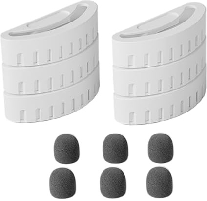 Jeu de Filtres Magnétiques de Rechange pour Fontaine à Eau Amicura A3 (6 Filtres, 6 Éponges) - Système de Filtration Longue Durée