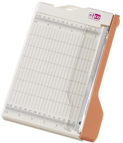 Efco - Guillotine Papierschneider - Hebelschneider - schneidet maximal A5-Format - Guillotine - Scrapbook - Papierschneider - 15 x 22/20 x 28 cm, 1 - teilig Messfläche, Weiß