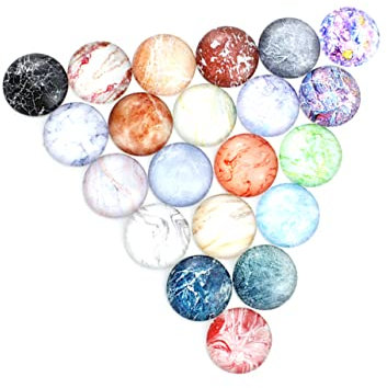 DOITOOL 50piezas Parche De Textura De Cristal Diseño De Mármol Pegatinas De Vidrio Para Hacer Joyas Diy Accesorios Decorativos Para Manualidades