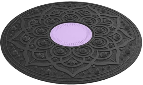 Sghtil Planche d'Équilibre Oscillante pour l'Entraînement à Domicile et le Yoga, Planche d'Équilibre Debout, Avec Points de Massage, Entraînement Portable pour et Adultes - Améliore l'Équilibre à la