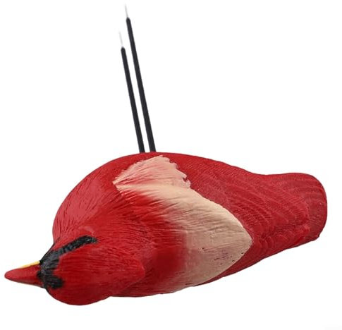 Allarme per irrigazione delle piante a forma di uccello, misuratore di umidità del suolo, igrometro, sensore per piante in vaso, bonsai, cura del giardino, facile da usare, misurazione continua (rosso