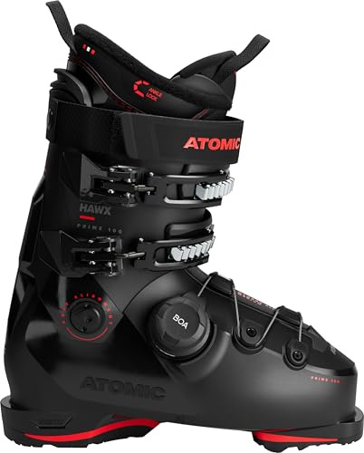 ATOMIC Unisex – Adulto HAWX Prime 100 Boa Alpine Boots, Black/Red 45/46