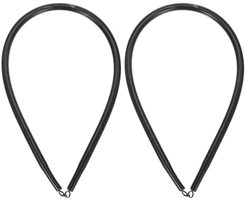 sourcing map 2 piegatubi a molla in PVC, diametro esterno 16,3 mm, lunghezza 1000 mm, molla piegatubi per tubi in casa idroelettrica, nero