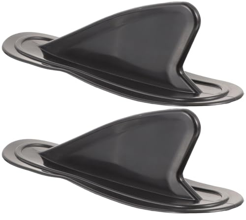 BESPORTBLE 2 pièces Ailerons de Surf Longboard Dérive pour Planche Paddle Gonflable Accessoire Résistant et Noir