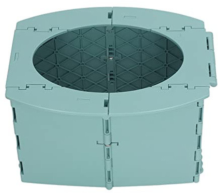 Generic Vasino Portatile Pieghevole per Bambini per Viaggi e Campeggio con Facile Pulizia, Toilette per Bambini da Allenamento per la Guida a Lunga Distanza, Materiale PP (GREEN)