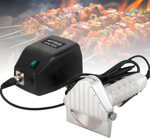 Coltello Elettrico per Kebab, Affettatrice Portatile Shawarma da 80 W con 2 Lame, Spessore di Taglio 0-6 Mm, Coltello per Kebab in Acciaio Inox, per Ristoranti, Rosticcerie, Snack Bar
