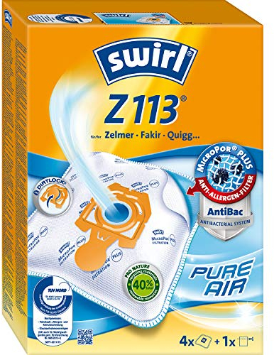 Swirl® Z 113 EcoPor® Staubsaugerbeutel für Zelmer, Fakir, 4 Beutel