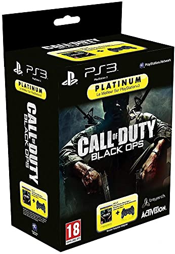 Manette PS3 Dual Shock 3 - noire + Call of Duty : Black Ops - platinum