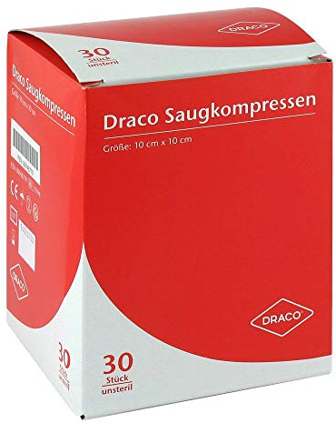 Saugkompressen Unsteril 10x10 cm Draco