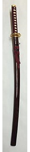 Burgandy & Gold Samurai Sword for Display, Costume, Prop, or Play