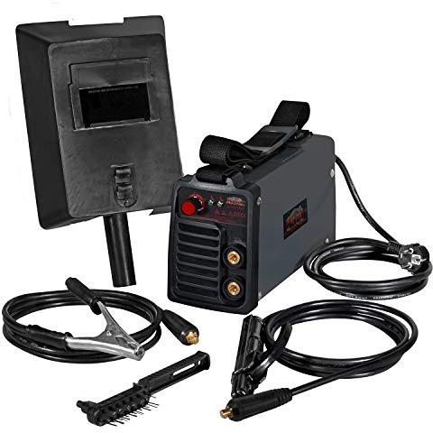 Mauk Mini Schweißgerät Inverter Schweißgerät Elektroden E-Hand MMA (20-80 A, Elektrode 1,6 mm - 2,5 mm, inkl. Zubehör)