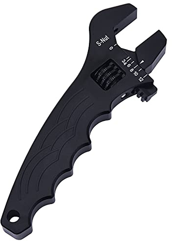 EVIL ENERGY AN Fitting Hose Wrench Adjustable 3AN-12AN Aluminum Black