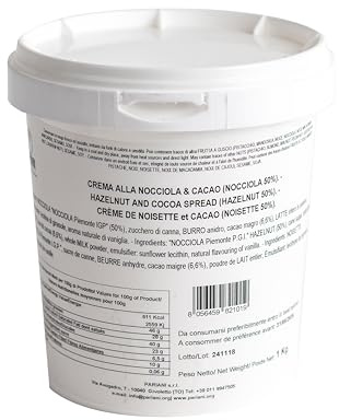 Pariani - Crema Spalmabile Nocciola 50% e Cacao, 1Kg